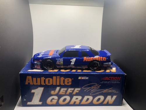 Jeff Gordon 1989 Autolite Nascar 1/24 Diecast Bank Ford Thunderbird #1 - Foto 1 di 24