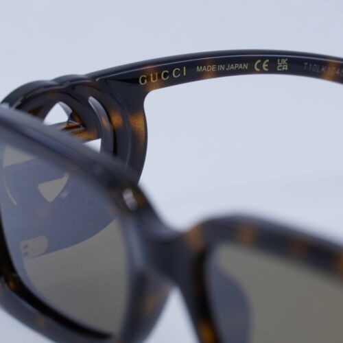 Gucci GG1325S 012 Dunkelbraun Havanna/Braun mit Hellsilber Spiegel 54-19-140... - Bild 3 von 7