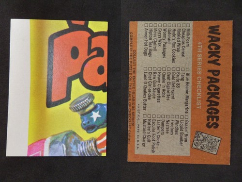Pegatinas Wacky Packages 1973 cuarta serie 4 completa tu conjunto que elijas - Imagen 31 de 40