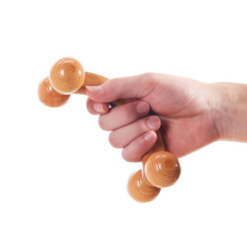 Strumento massaggio trigger punto massaggiatore muscolo rullo bastoncini legno rullo massaggio - Foto 6 di 19