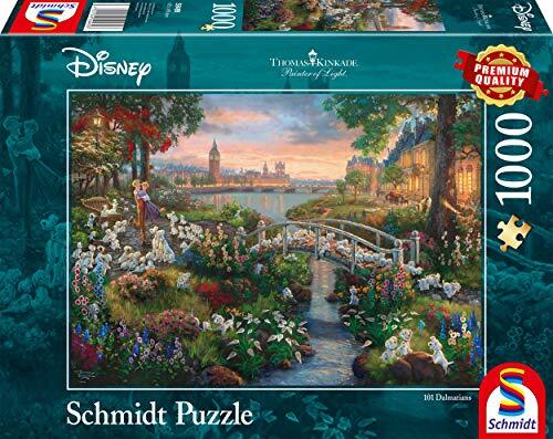 Schmidt Spiele 59489 Thomas Kinkade, Disney, 101 Dalmatiner, 1000 Teile Puzzle, - Bild 1 von 1