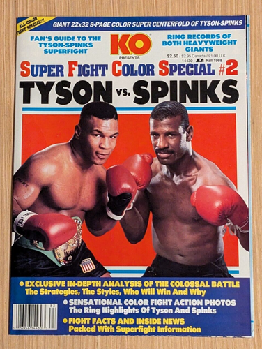 KO Ring Boxing Poster Special Pick and Choose Magazine Tyson Holyfield Spinks - Picture 5 of 16