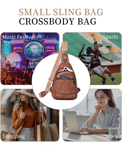 7L Crossbody Bags for Women Men Cross Body Bag for Woman Large Womens Sling B... - Picture 8 of 9
