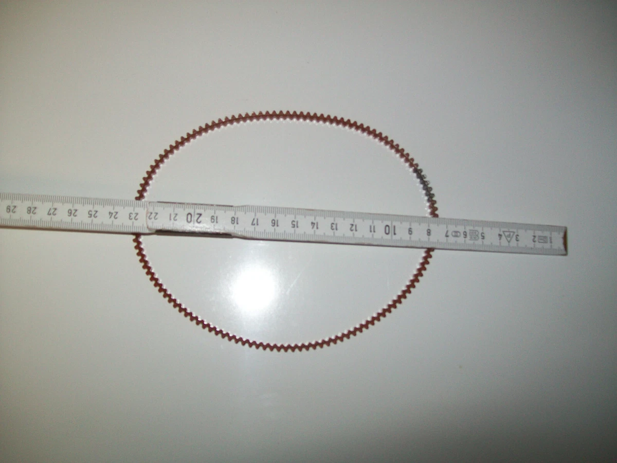 Nähmaschinen-Riemen 330 Mm – Zahnriemen Für Haushaltsnähmaschinen, Gummiert, Einfach Zu Wechseln
