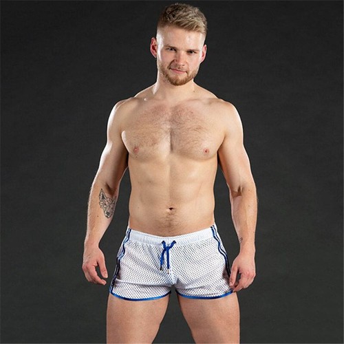 Running Sports Short Men's Mesh Shorts Workout Breathable Training Fitness Pants - Picture 8 of 13