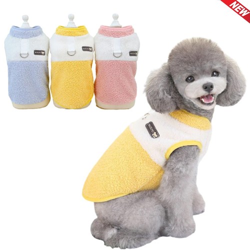 Warm Fleece Pet Dog Cat Vest Clothes Winter Puppy Jumper Coat Sweater Apparel L