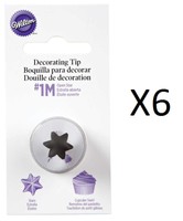 Wilton Open Star Tip 1m Icing Nickel Plated Brass Fits Large Coupler (6-pack) on sale Wilton Open Star Tip 1m Icing Nickel Plated Brass Fits Large Coupler (6-pack) on sale
