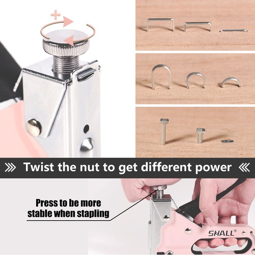 SHALL Handtacker Set,3 in 1 Profi Tacker für Holz mit 3000 Klammern - Bild 19 von 24