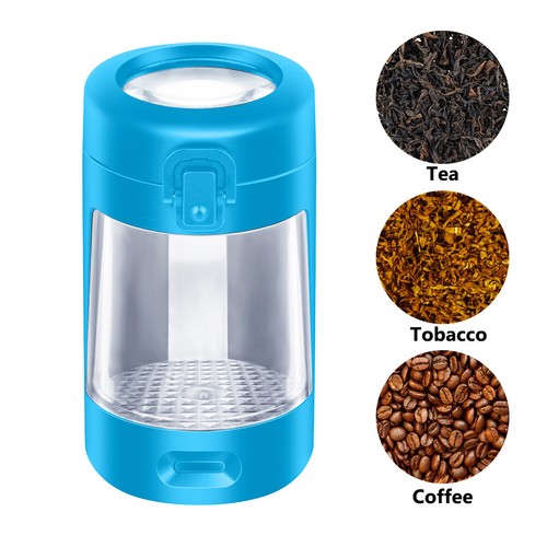 LED Lights Herb Container USB Rechargeable 50ml Sealed Can Herb Storage Box Gift - Picture 4 of 15