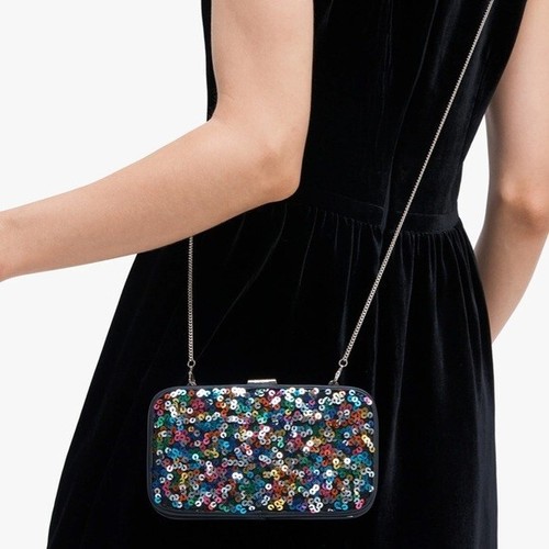 NWOT KATE SPADE Tonight Sequins Rainbow Clutch Crossbody Bag - Bild 3 von 5