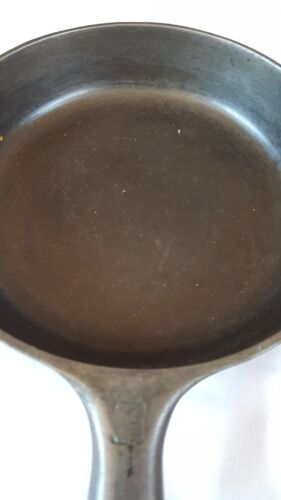 Antique Griswold No 3 Small Logo Early Handle Cast Iron Skillet 709 B - Picture 8 of 9