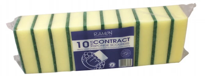 Extra Large Ramon Contract Sponge Scourers | Pack of 10