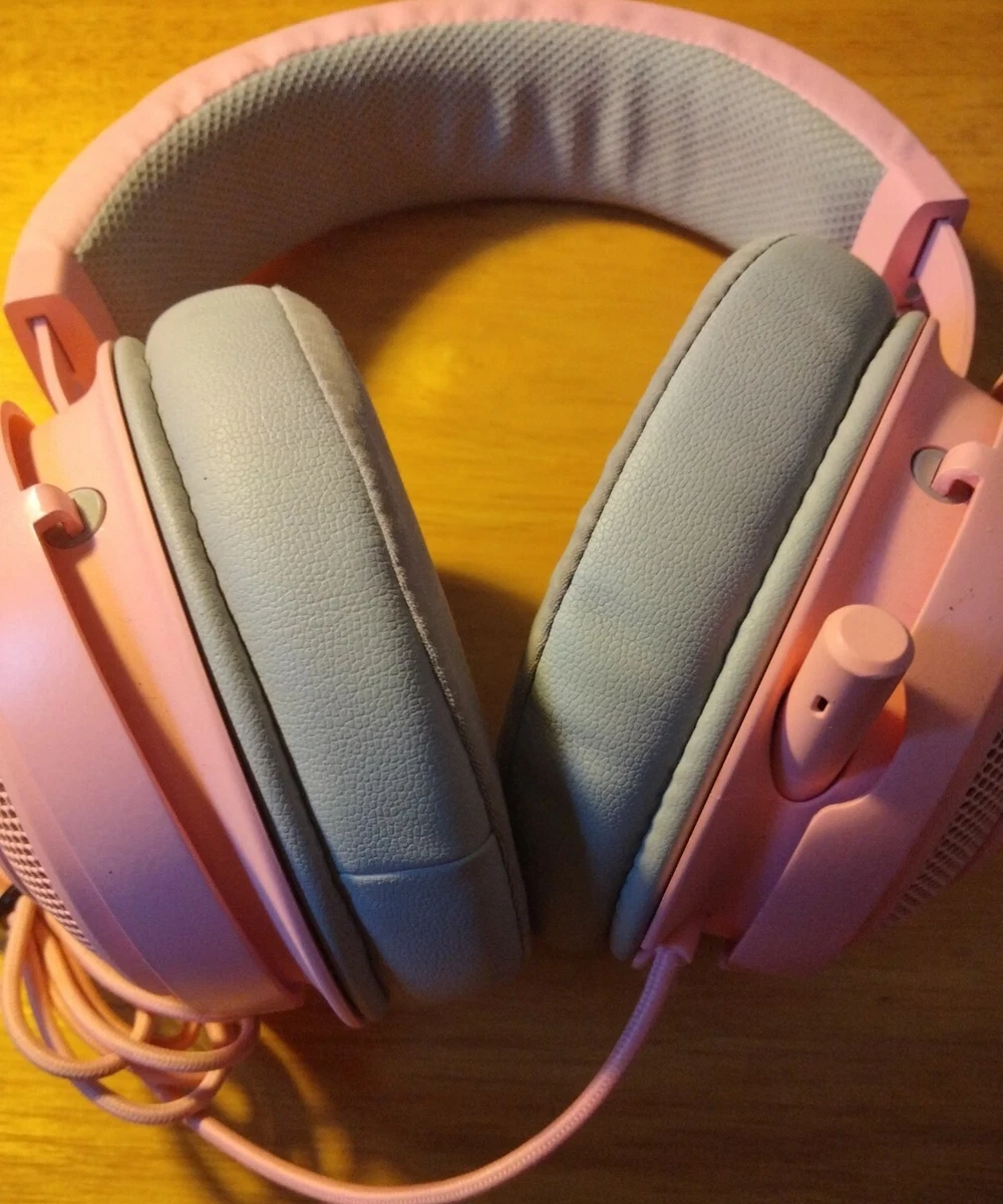 Razer Kraken Gaming Headset Quartz Pink Mic Microphone PC MAC PS4