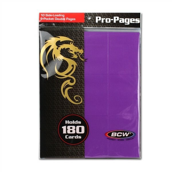 side loading card binder pages Amazon.com : BCW Double-Sided 9-Pocket Pages Holder - 10 Black Pages |  Trading Card Binder Sheets | Secure Side Loading main image 1