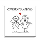 LGBT Lesbian Engagement Card Wedding Civil Partnership Gay Bride Partner Swizzoo