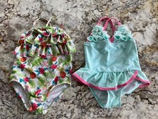 2 Girls Swimsuits, Size 4, one is New