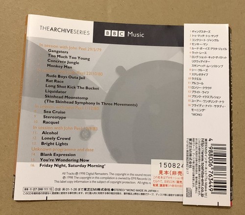 The Specials : BBC Sessions Promo CD (1999) Mega Rare Japanese Release Japan OBI - Picture 3 of 4