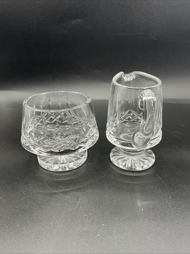 Waterford Kristall Lismore Zuckerdose und Milchkännchen mit offenem Fuß (S) - Bild 5 von 24