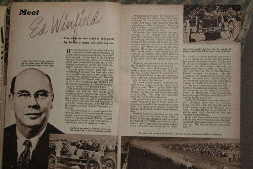 Vintage 1950 Magazine HOT ROD Custom Car SPEED SHOPS Auto Racing Flathead Parts - Picture 16 of 24