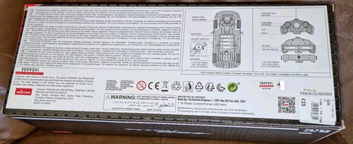 RASTAR- RADIO CONTROLLED FERRARI 458 ITALIA R/C 1:18 - RED MODEL CAR -NEW. - Picture 2 of 9
