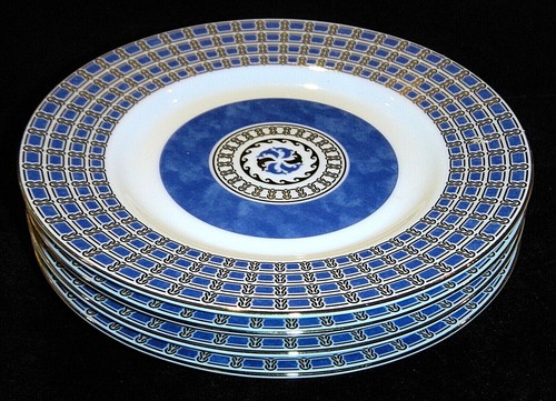 Pentole vintage CHRISTOFLE Oceana blu e bisanzio micro oro fine porcellana - Foto 31 di 56