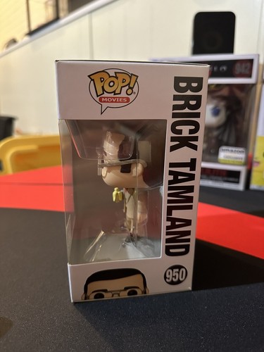 FUNKO POP! MOVIES #950 BRICK TAMLAND ANCHORMAN 2020 SDCC EXCLUSIVE W/ PROTECTOR - Afbeelding 4 van 6