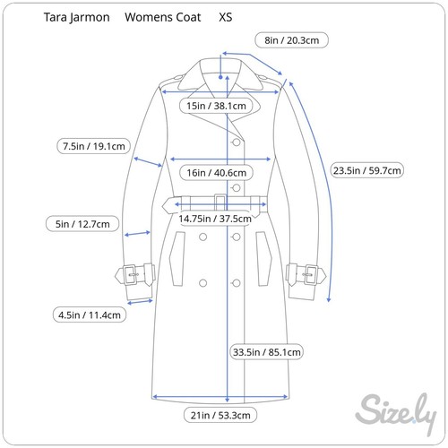 Tara Jarmon For Target Womens Trench Coat Size XS Muticolor Mod Floral Cotton - Picture 12 of 12