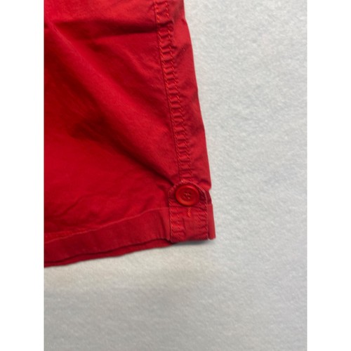Vintage Intro Casual Elegance Red Stretch Chino Shorts Size 12 - Picture 5 of 13
