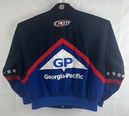 Firmato! Giacca JH Design NASCAR Georgia Pacific Richard Petty Kyle Petty 2XL - Foto 6 di 19