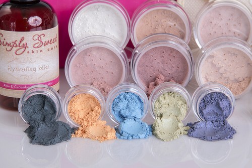 GLAM KIT (EBONY) Full Size Mineral Makeup Set Matte Foundation Bare Face Sheer - Picture 7 of 10