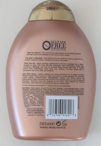 Ogx Ever Straightening Shampoo Brazilian Keratin Therapy Silky Soft Hair 13oz - Picture 5 of 5