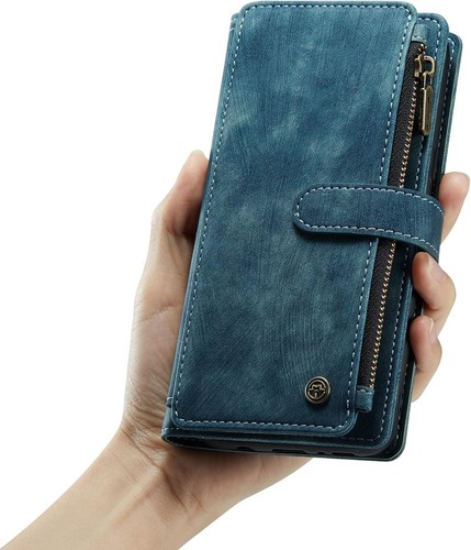 Handmade Leather Wallet Case W/ Card Slots & Kickstand for Samsung Galaxy S10 - Picture 7 of 7
