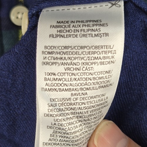 Polo Ralph Lauren Herren Hemd Größe 4XLT kariert Knopfleiste Preppy Karriere 90er grün - Bild 15 von 19