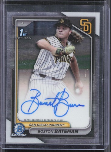 2024 Bowman Draft #CPA-BBA Boston Bateman 1st Chrome Prospect Auto
