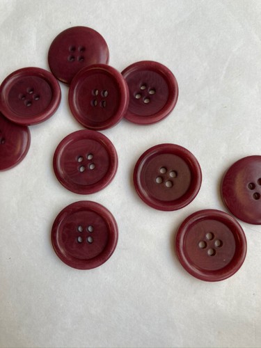25mm Round Coat Buttons 4-Hole Flat Back Sewing Buttons Choice of Sizes & Colors - Picture 85 of 131