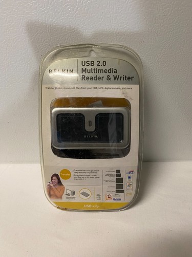 Belkin USB 2.0 Multimedia Reader & Writer New