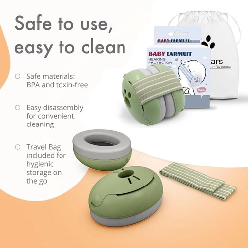 ABS Baby Noise Reduction Earmuffs Infant Ear Muffs for Babies and Toddlers - Picture 9 of 23