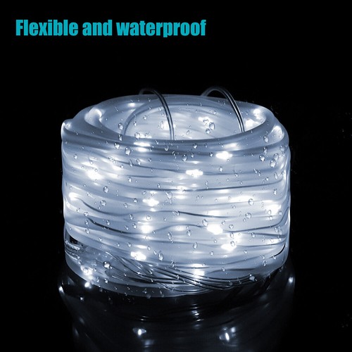 7.5-32m Solar Lichtschlauch Außen LED Streifen Lichterschlauch Lichterkette IP65 - Bild 61 von 81