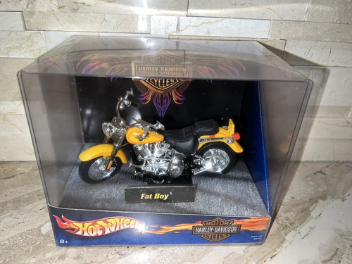 Harley Davidson Hot Wheels Die-Cast Motorcycle Fat Boy 5" - Picture 1 of 5