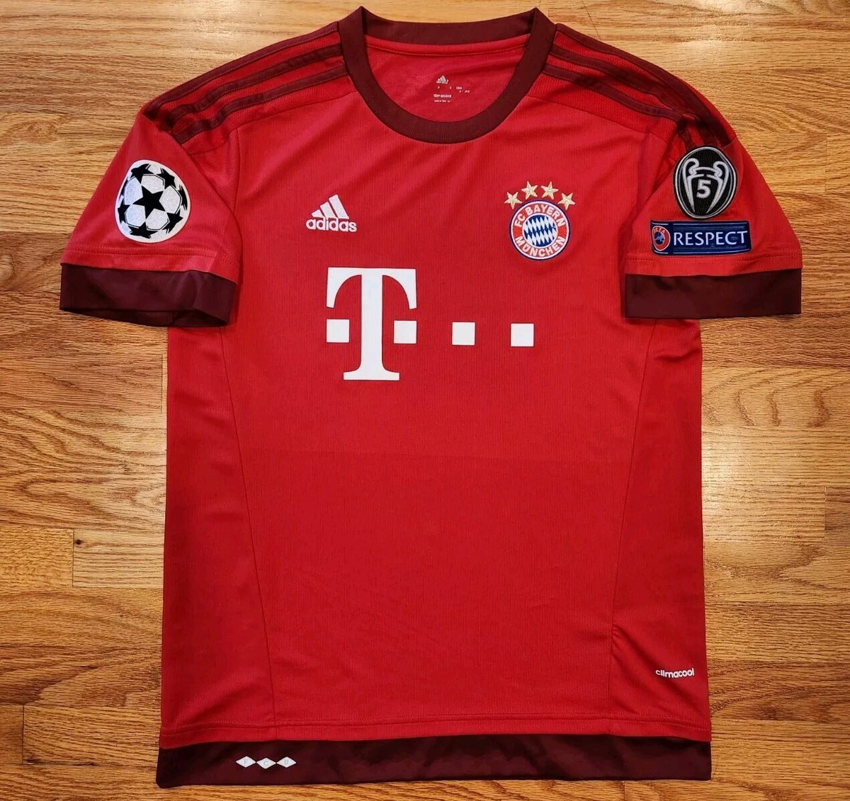 FC Bayern Munich Adidas Home Jersey L Football 2015/2016 Preowned