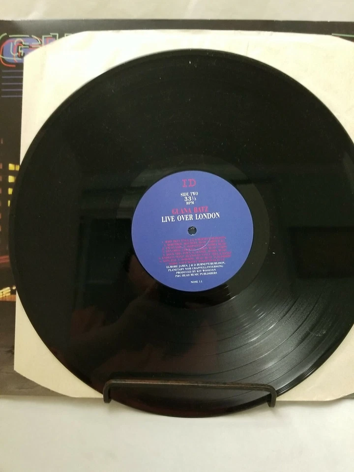 Guana Batz - Live Over London 1987 LP Gatefold Vinyl Rockabilly NOSE 14 VG+ - Image 4 of 4