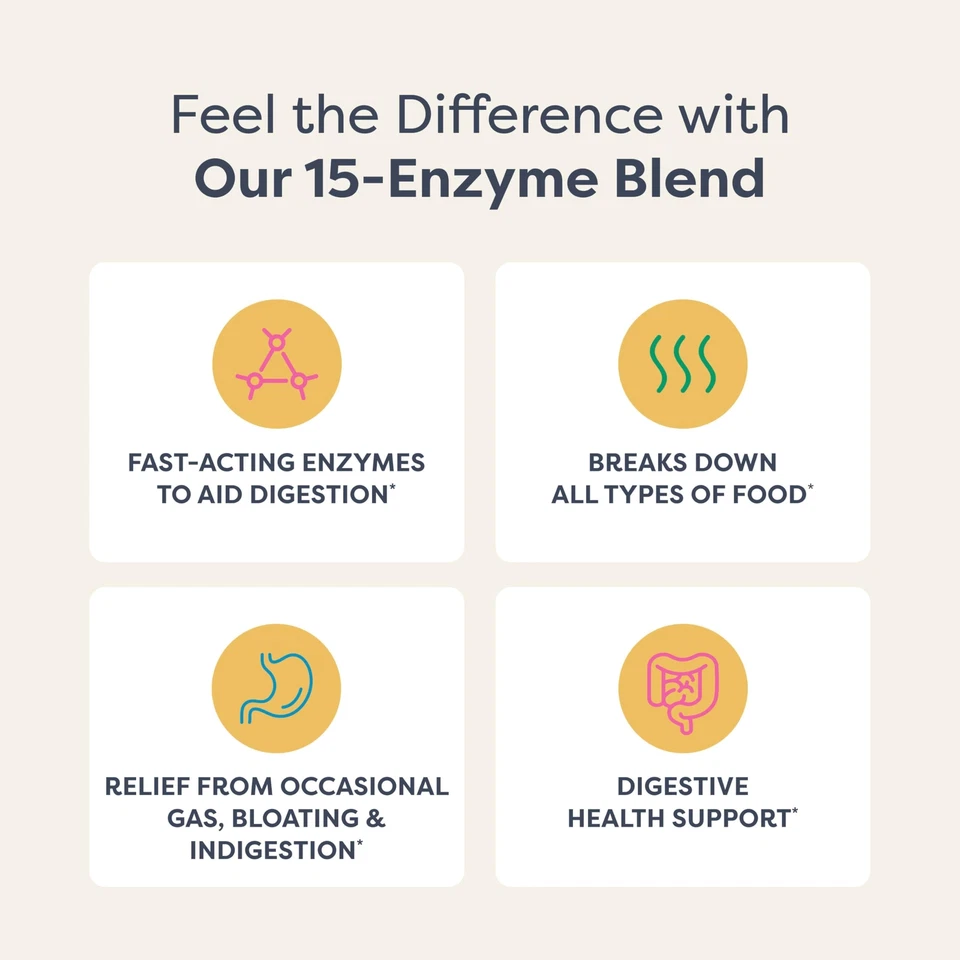 Suplemento de enzimas probióticas Renew Life Digestive Duo 30 cápsulas vegetarianas Foto 3 de 4