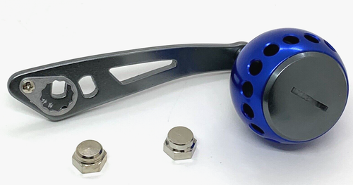 Power Handle 5X8 Shaft Fit Shimano Daiwa Okuma Abu Garcia Reels With R/Left Nuts - Picture 5 of 9