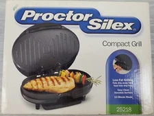 Proctor Silex Compact Grill 25218 New Sealed 2004