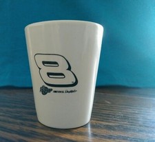 Shot Glass...Dale Earnhardt jr ceramic white 