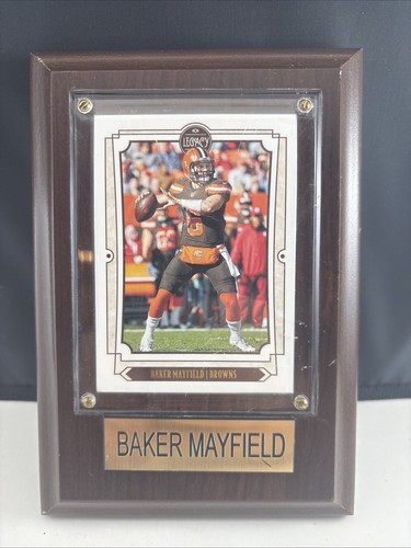 2019 Panini Legacy Football #6 Baker Mayfield Mint Mini Wall Plaque 6.5 x 4.5