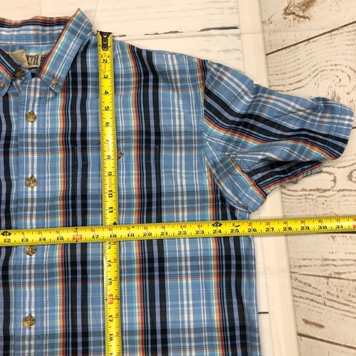 Duluth Trading kurzärmliges geknöpftes Herrenhemd Oberteil Größe XL X-Large kariert M024 -12 - Bild 4 von 13