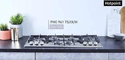 HOTPOINT ARISTON PHN961TS/IX/HA GASKOCHFELD 90 CM 6 FLAMMEN EDELSTAHL - Bild 3 von 3
