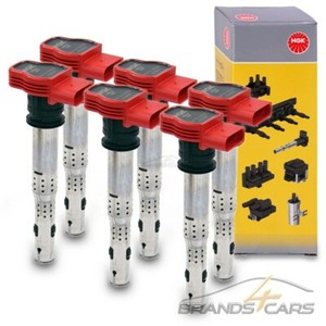 6x ZÜNDSPULE ZÜNDMODUL STABZÜNDSPULE AUDI A6 4F C6 3.0 TFSI 2.8 3.2 FSI
