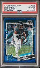 Kelee Ringo 2023 Panini Donruss Optic #282 Blue Glitter RC PSA Grade 10 